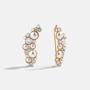 Gabbriette Crawler Earrings - Pearl
