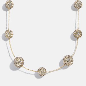 Blair Pearl Necklace - Gold/Pav??