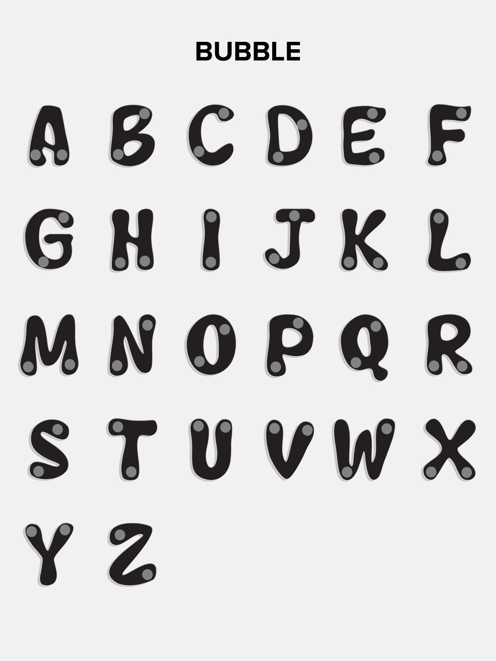 18K Gold Custom Nameplate Necklace - Bubble - Image 10