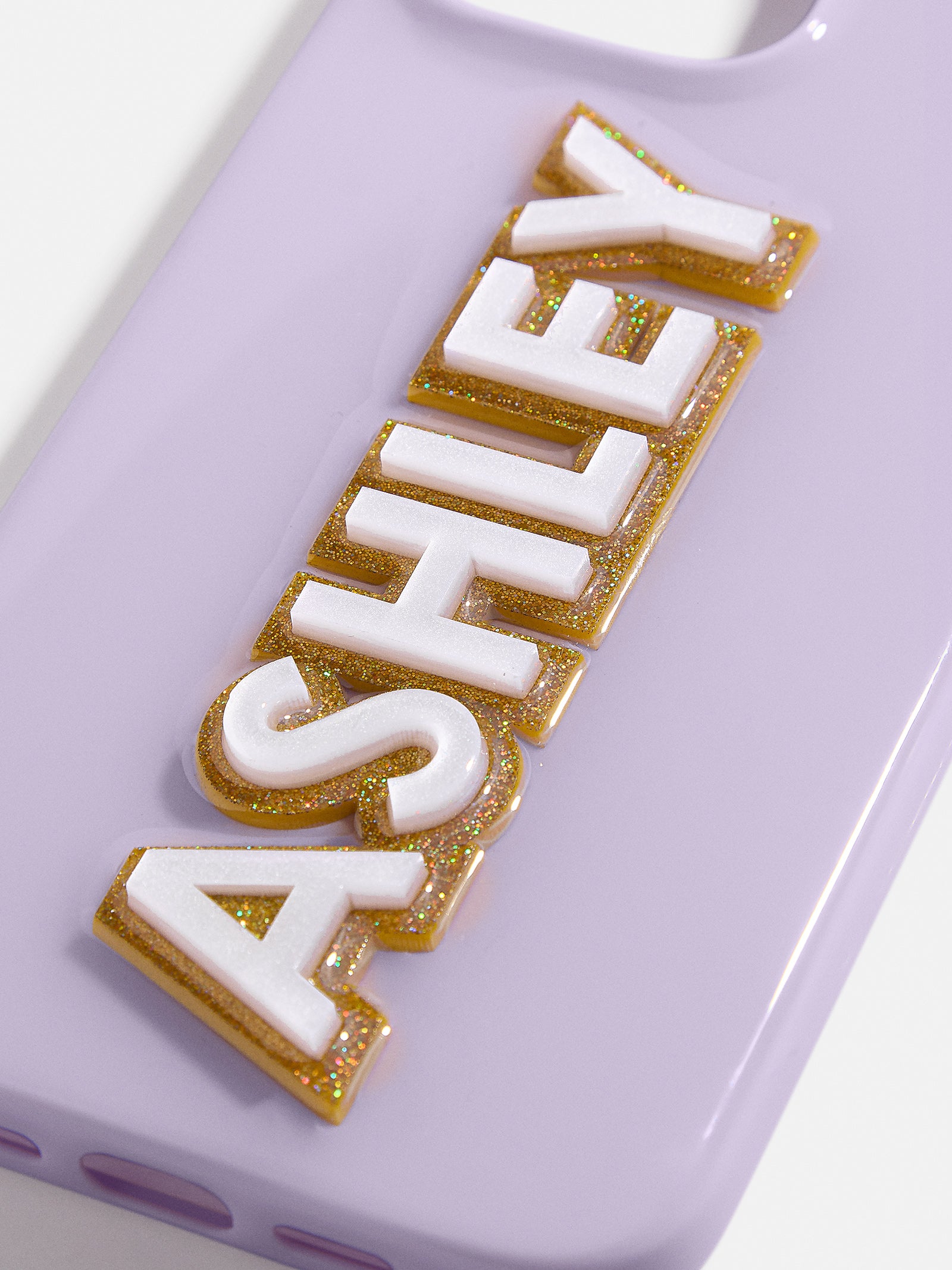 Block Font Custom iPhone Case - Lavender/White - Image 2