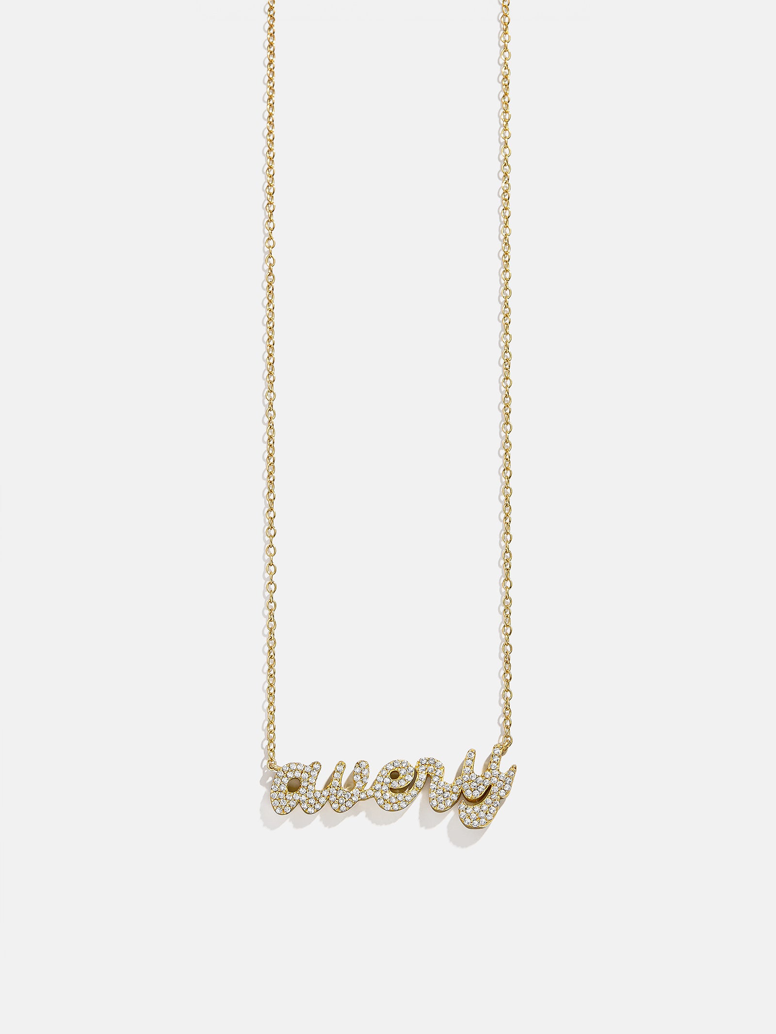 18K Gold Custom Nameplate Necklace - Luxe - Image 3