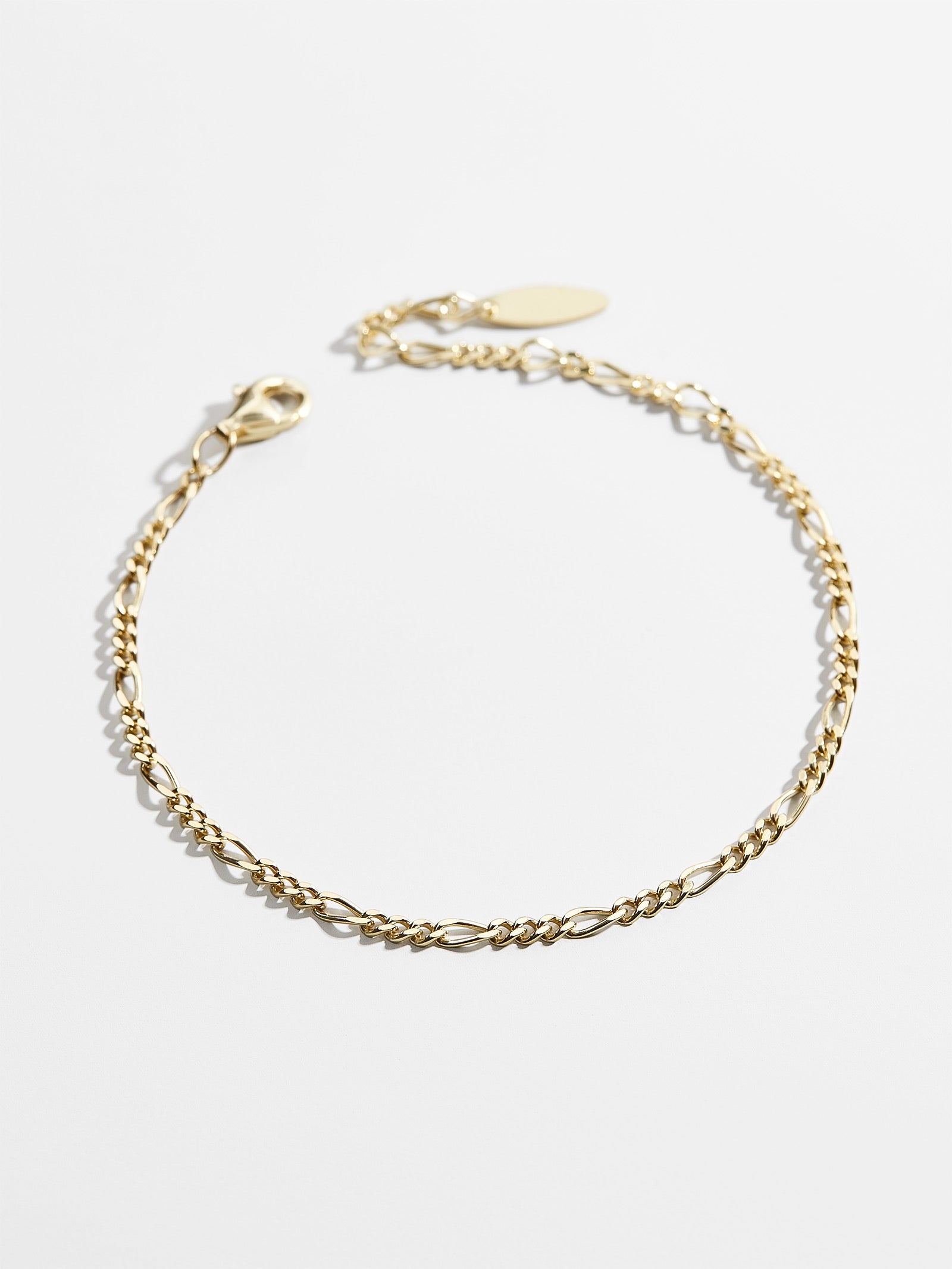 Figaro 18K Gold Bracelet - Gold - Image 3
