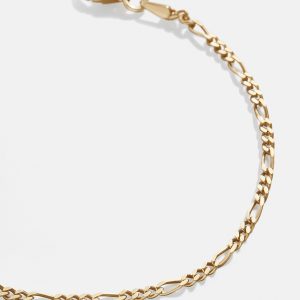 Figaro 18K Gold Bracelet - Gold