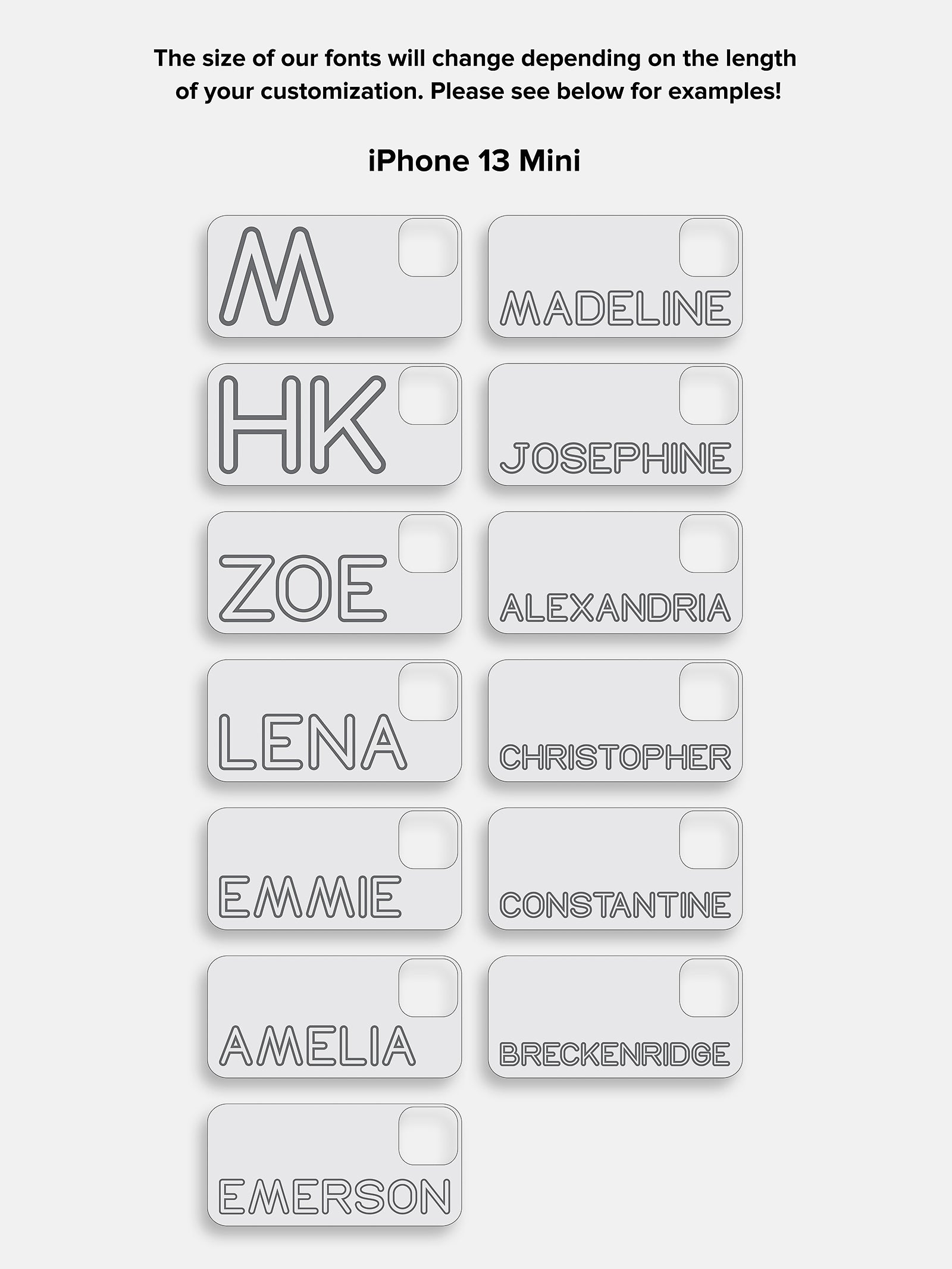 Fine Line Custom iPhone Case - White/Black - Image 16