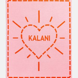 Wild At Heart Kids' Custom Blanket - Pink/Orange