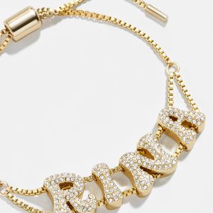 Pav?? Bubble Slider Custom Bracelet - Pav?? Bubble Double Strand