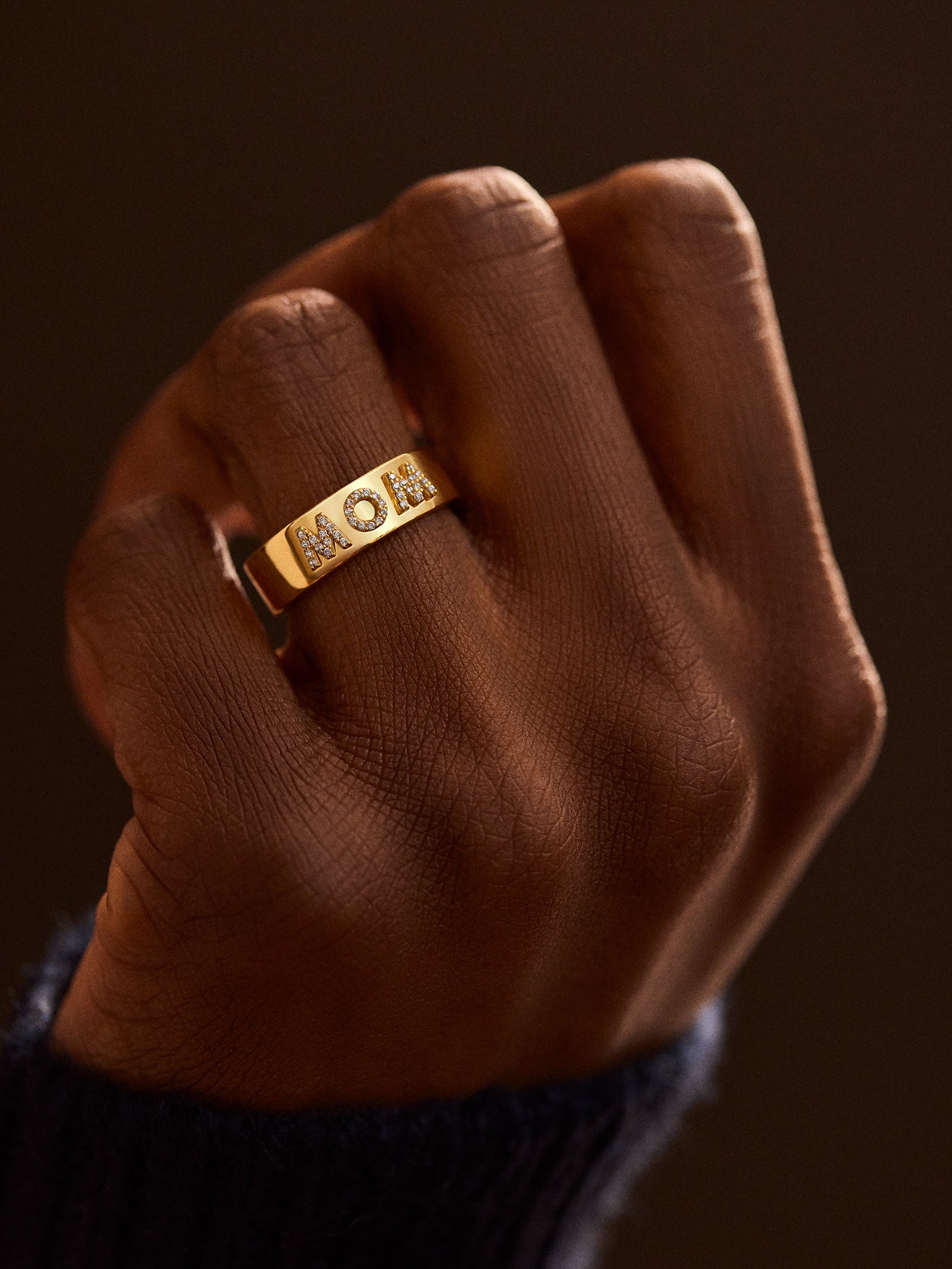 18K Gold Custom Block Ring - 18K Gold - Image 2