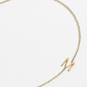 Maya Brenner Mini Letter Bracelet