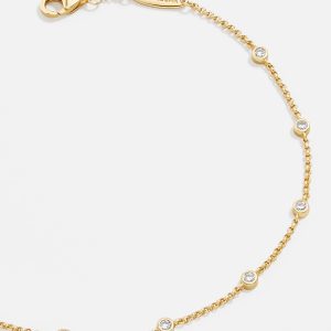 Yasmine 18K Gold Birthstone Bracelet - Crystal