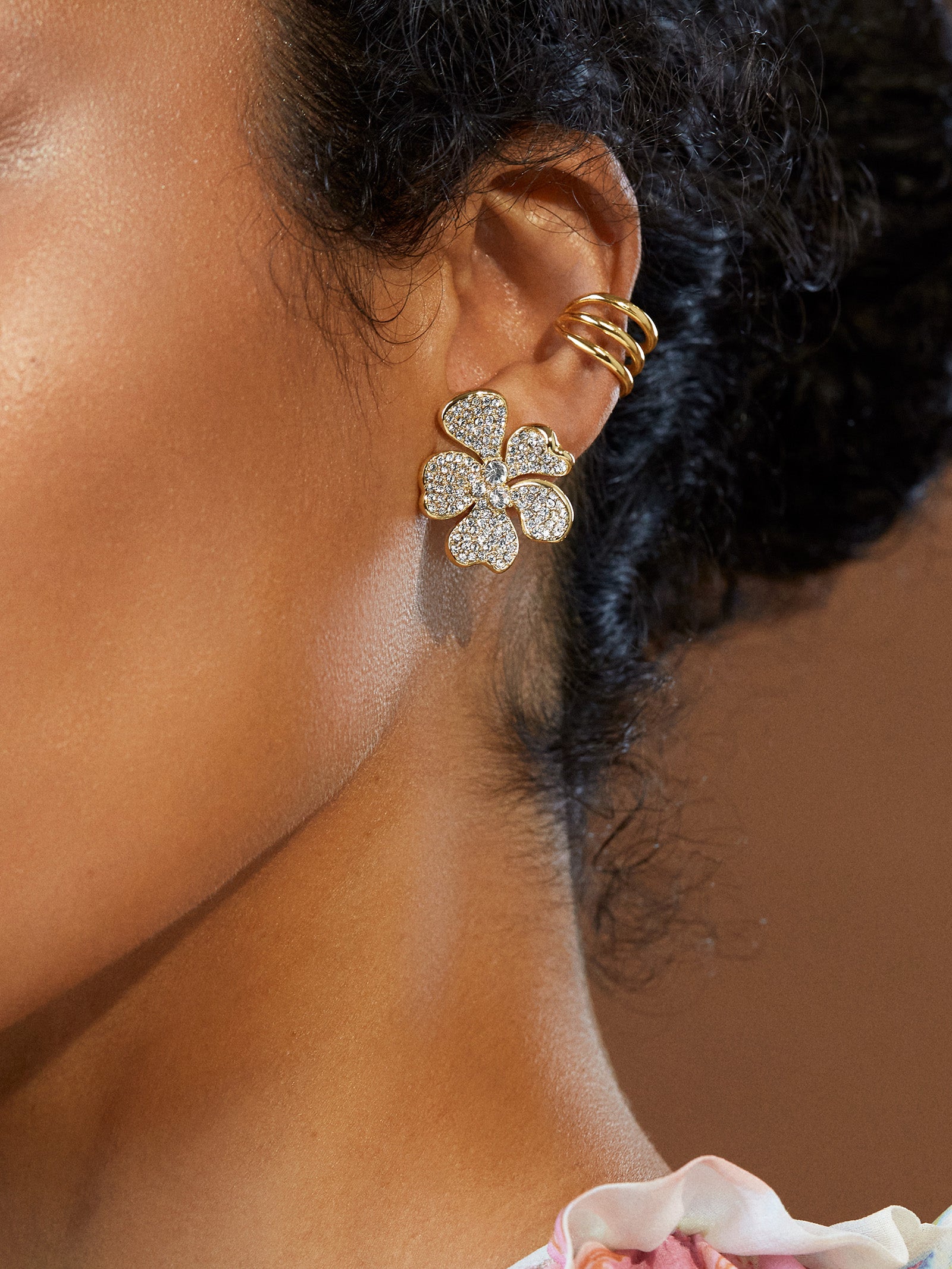 Lizzie Earrings - Gold/Pav?? - Image 2