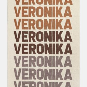 Ombre Name Custom Blanket - Beige/Brown