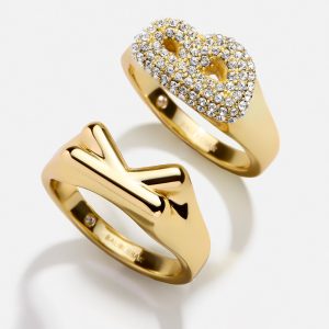 Mini Bubble Initial Ring - S