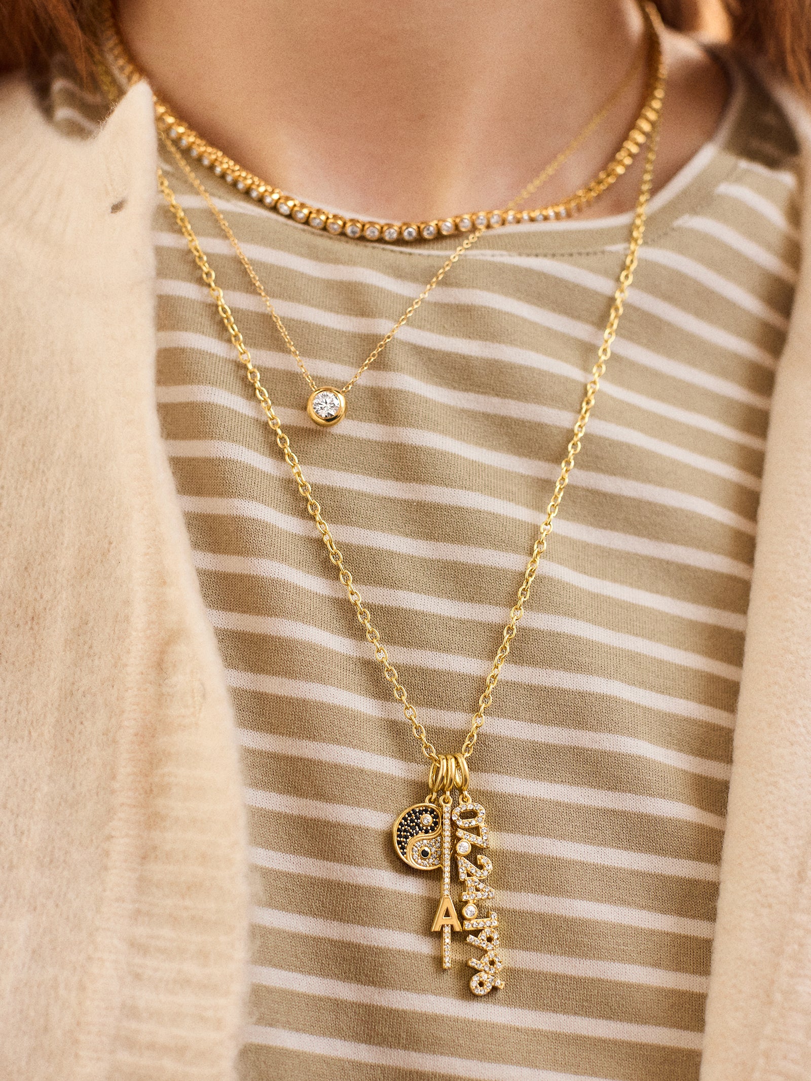 Save The Date Custom Charm - Gold/Pav?? - Image 2