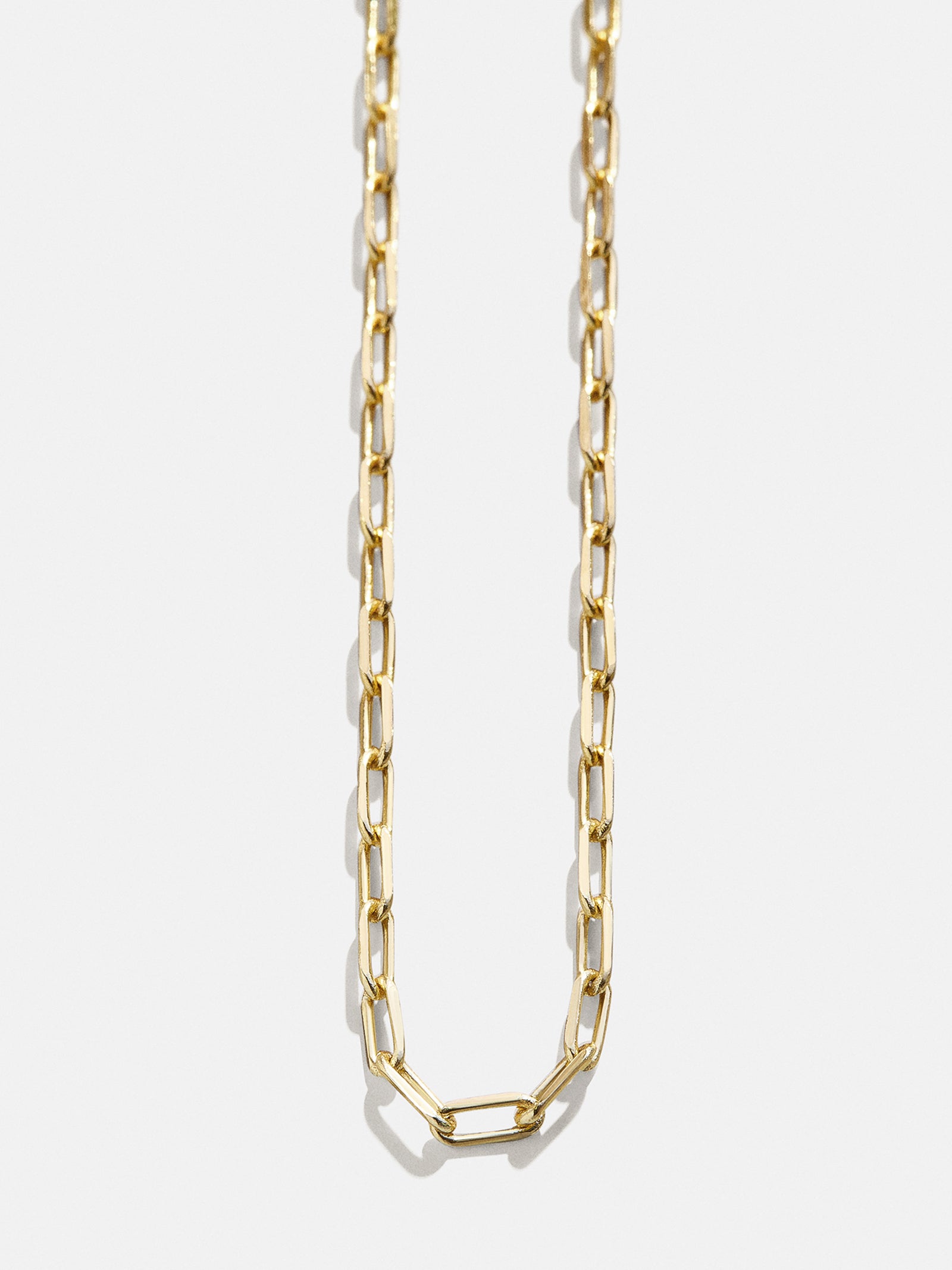 Cluster Charm Necklace Chain - Gold Paperclip Chain - Image 3