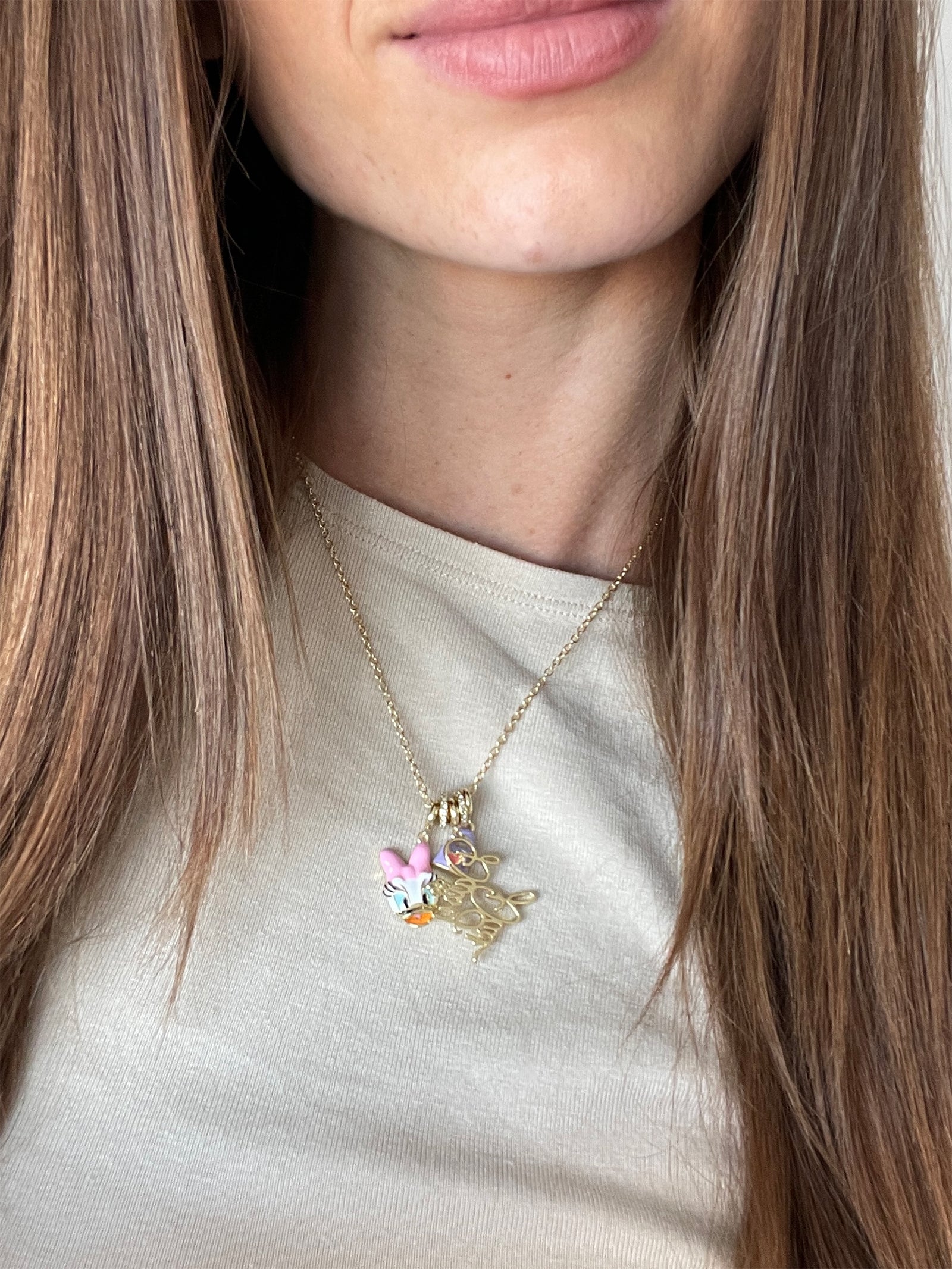 Disney Daisy Duck Cluster Charm Necklace - Daisy Duck - Image 2