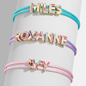 Kids' Custom Cord Bracelet - Pink