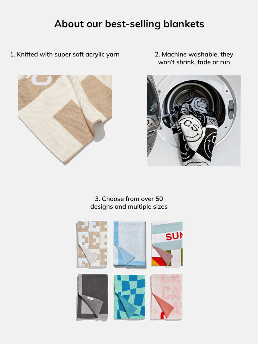 On Repeat Custom Blanket - Natural/Beige - Image 9