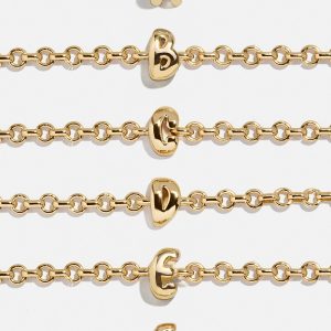 Bubble Initial Custom Chain Bracelet - Chain Bracelet