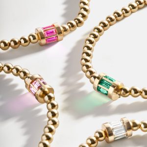 Tatum Birthstone Bracelet - Crystal