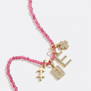 Semi-Precious Cluster Charm Necklace Base - Aquamarine Chain