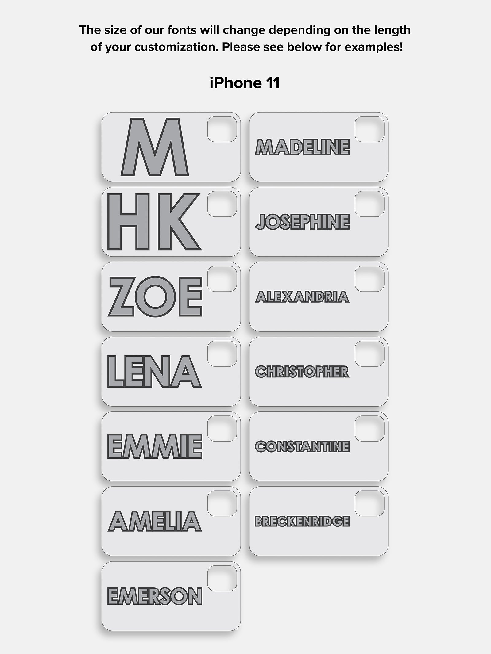 Block Font Custom iPhone Case - Beige/Brown - Image 6