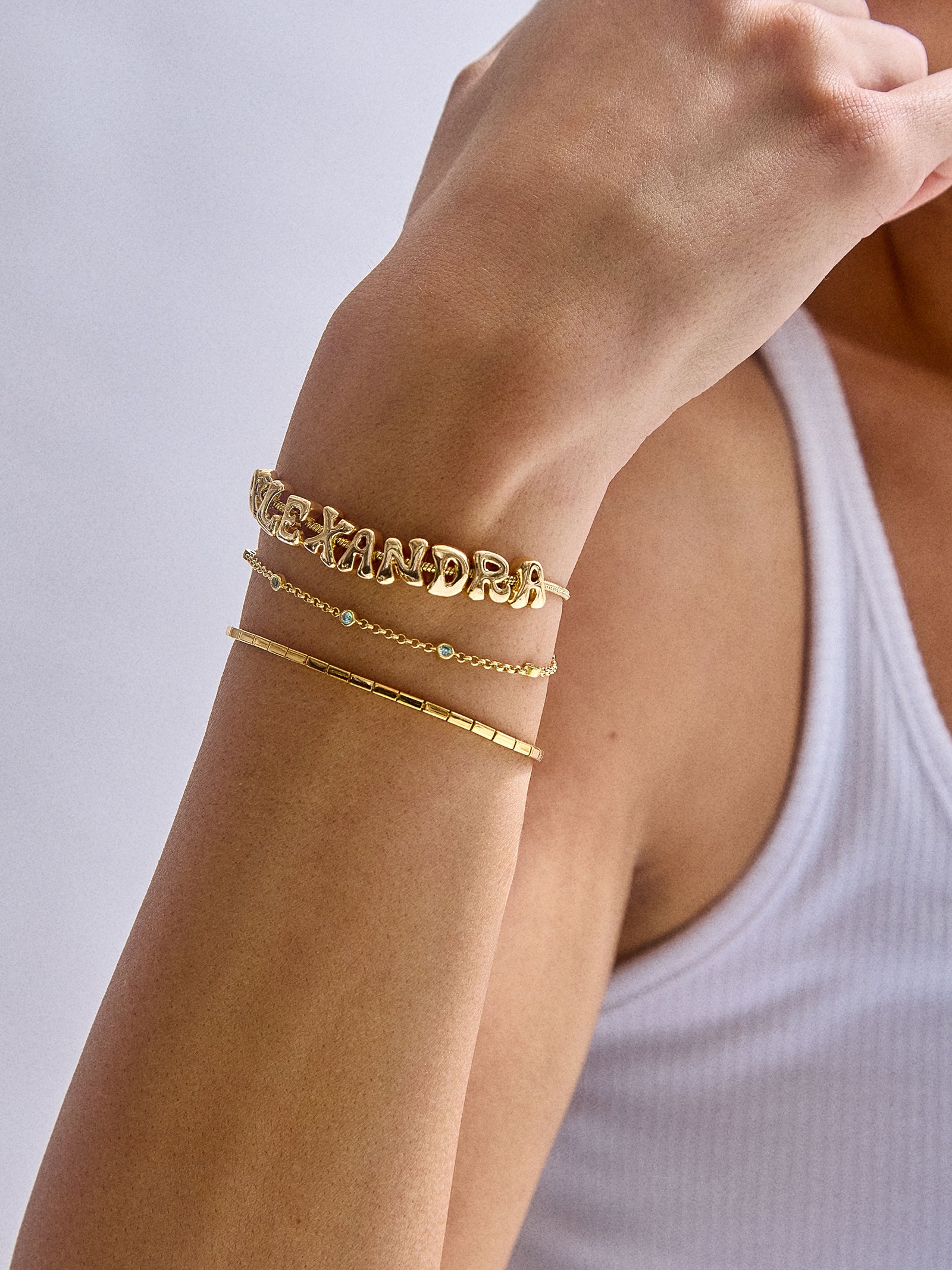 Bubble Slider Custom Bracelet - Bubble Single Strand - Image 3